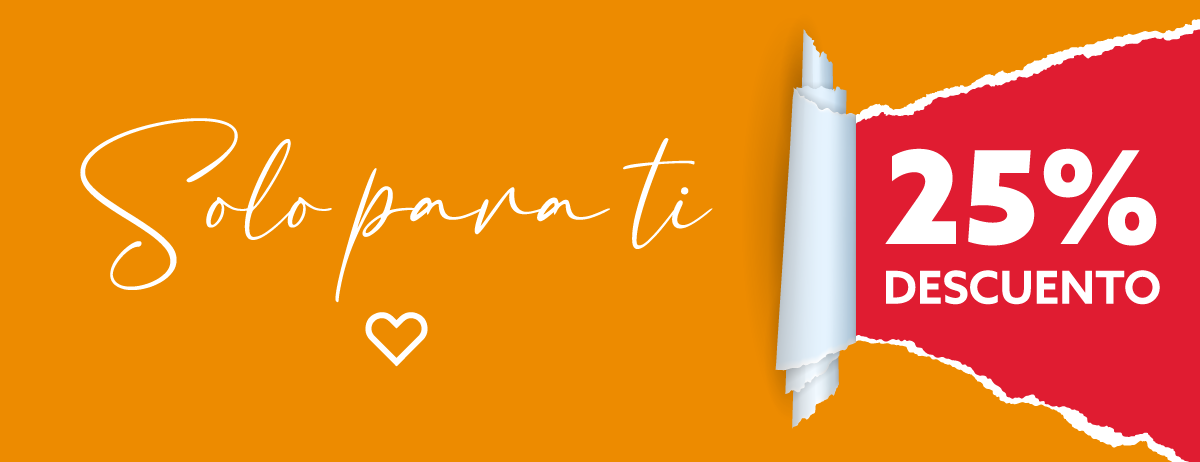 25% de descuento para ti
